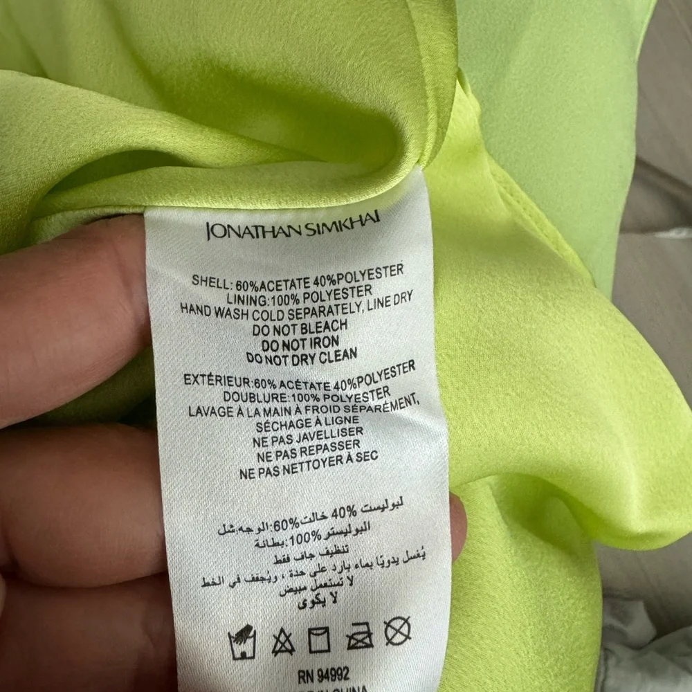 Jonathan Simkhai
Sevilla sleeveless midi dress Lime color Size 10 - Picture 14 of 14